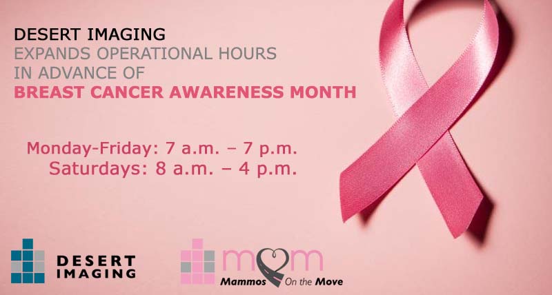Desert Imaging expands operational hours in advance of breast cancer awareness month